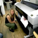 Cathy Cone at Cone Editions Press, Topsham, Vermont. 2007